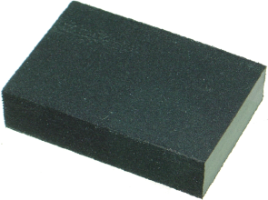 DIVERSE - ȘMIRGHEL PE BURETE 25 mm H x 70 mm l x 100 mm L