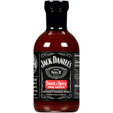 DIVERSE - Sos Jack Daniels Sweet &amp; Spicy BBQ Sauce 473 ml 553 g JD-2393