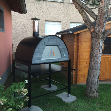 Stand metalic mobil pentru cuptor traditional pentru pizza pe lemne Maximus Prime 108 x 100 x 98 cm [3]