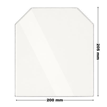 STICLĂ TERMOREZISTENTĂ - sticla-termorezistenta-205x200-mm-usa-soba-semineu-semirotunda-cu-sticla