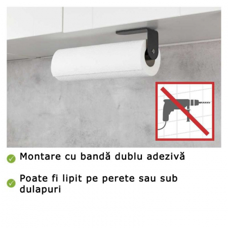 Suport pentru rola prosoape de bucatarie Wenko Nio 53214100 [8]