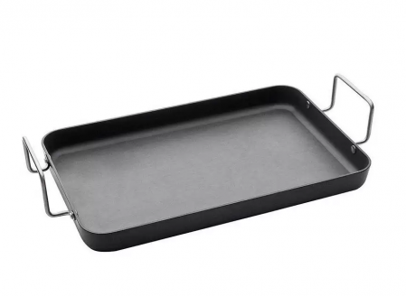 Vase pentru gătit din aluminiu - TAVA ANTIADERENTA 26,5 x 49 cm PENTRU GRATAR CADAC MERIDIAN 98507
