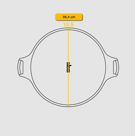 Tava din fonta pentru pizza Lodge 38 cm L-BW15PP [12]