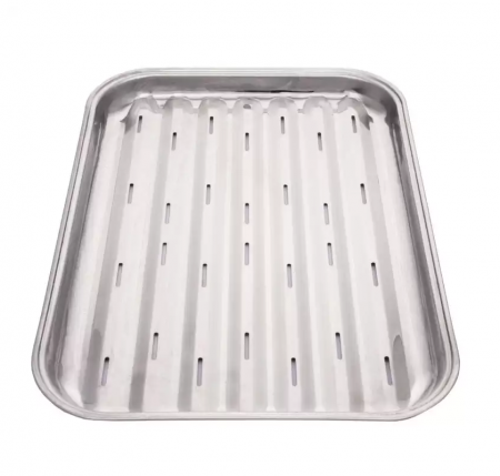 Accesorii pentru grătare - TAVA DIN INOX PENTRU GRATAR 34 x 24 x 2 CM CHAR-BROIL 140582