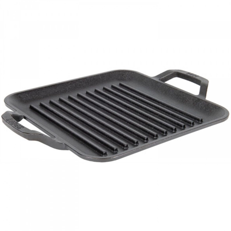 Tavi & forme de copt - Tava grill patrata cu doua manere Chef Collection Lodge 28 cm L-C11SGP