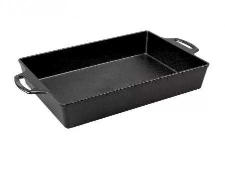 Vase pentru gătit din fontă - TAVA INALTA DREPTUNGHIULARA DIN FONTA 23 x 33 cm LODGE L-BW13C