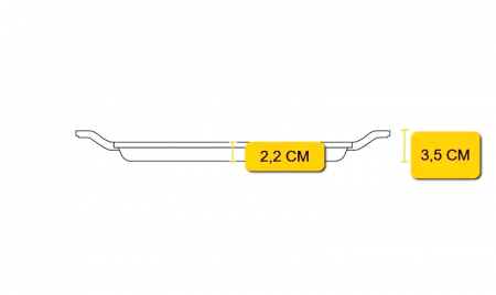 TAVA PATRATA CU DOUA MANERE PENTRU GRATAR CHEF 28 CM COLLECTION LODGE L-C11SGT [5]