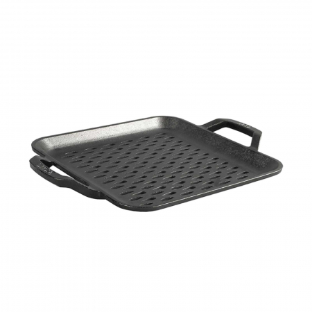 Tava patrata cu doua manere si gauri perforate pentru gratar Chef Collection Lodge 28 cm L-C11SGT [1]