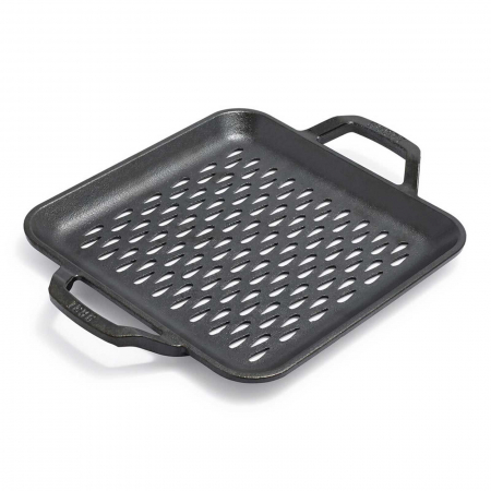Tava patrata cu doua manere si gauri perforate pentru gratar Chef Collection Lodge 28 cm L-C11SGT [2]