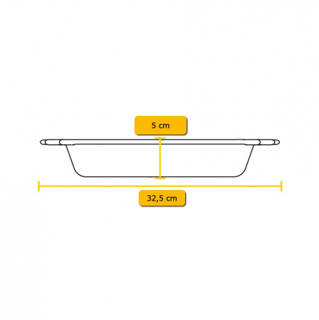 Tava rotunda din fonta cu manere tip tigaie Lodge 26 cm L-BW10BSK [4]