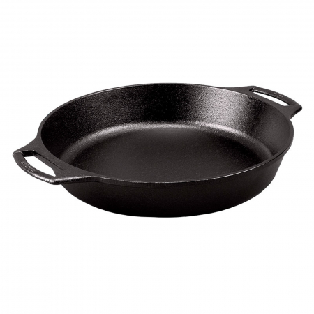 Tavi & forme de copt - Tava rotunda din fonta cu manere tip tigaie Lodge 26 cm L-BW10BSK
