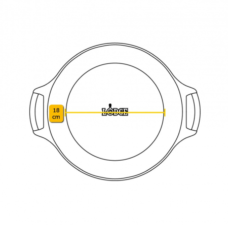 Tava rotunda din fonta pentru placinta 23 cm L-BW9PIE [3]