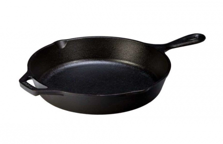 Vase pentru gătit din fontă - TIGAIE ADANCA ROTUNDA DIN FONTA CU MANER 26 CM LODGE L-8SK3