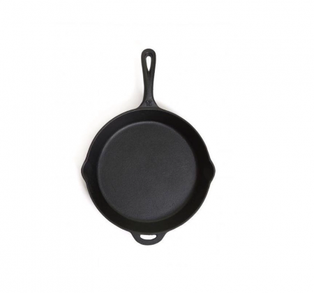 Vase pentru gătit din fontă - TIGAIE ADANCA ROTUNDA DIN FONTA CU MANER 30 cm CAMP CHEF CC-SK12