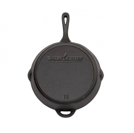 TIGAIE ADANCA ROTUNDA DIN FONTA CU MANER 30 cm CAMP CHEF CC-SK12 [1]