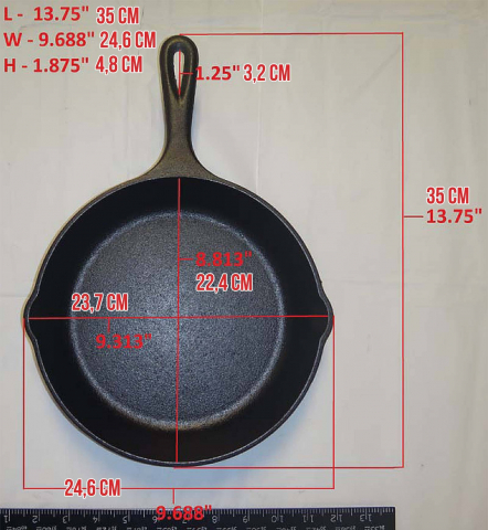 Tigaie adanca rotunda din fonta cu maner Lodge 22,9 cm L-6SK3 [12]