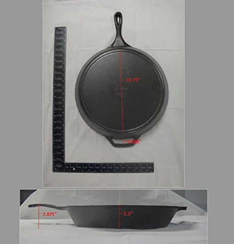 Tigaie adanca rotunda din fonta cu maner Lodge 38 cm L-14SK3 [9]