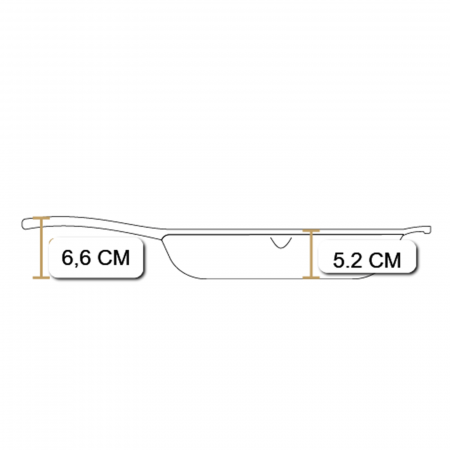 Tigaie adanca rotunda din fonta cu maner Lodge triplu asezonata Blacklock 26 cm L-BL96SK [10]