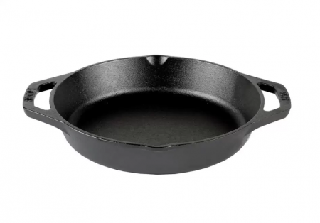 Vase pentru gătit din fontă - TIGAIE ADANCA ROTUNDA DIN FONTA CU MANERE 26 CM LODGE L-8SKL