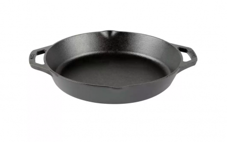 Vase pentru gătit din fontă - TIGAIE ADANCA ROTUNDA DIN FONTA CU MANERE 30 CM LODGE L-10SKL