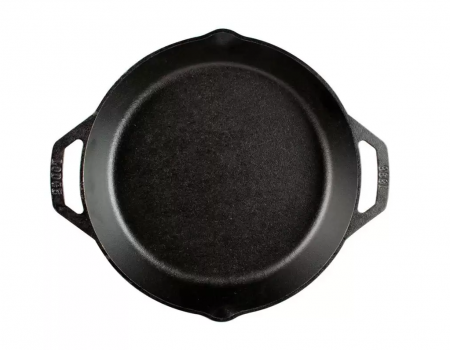 TIGAIE ADANCA ROTUNDA DIN FONTA CU MANERE 30 CM LODGE L-10SKL [1]