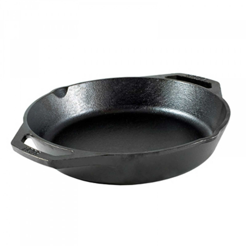 Vase pentru gătit din fontă - Tigaie adanca rotunda din fonta cu manere Lodge 26 cm L-8SKL