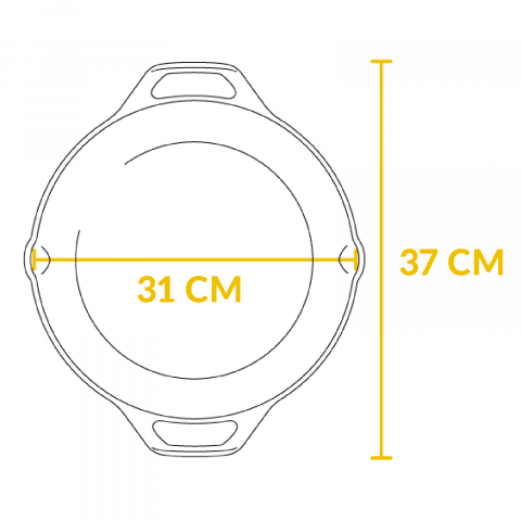Tigaie adanca rotunda din fonta cu manere Lodge 30 cm L-10SKL [13]