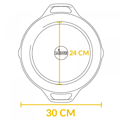 Tigaie adanca rotunda din fonta cu manere Lodge 30 cm L-10SKL [12]