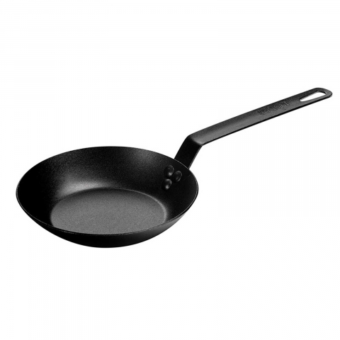 VASE DE GĂTIT - Tigaie adanca rotunda din otel carbon cu maner asezonata Lodge 20 cm L-CRS8