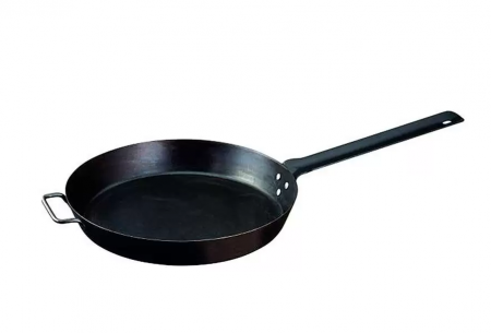 Vase pentru gătit din oțel - TIGAIE ADANCA ROTUNDA DIN OTEL CARBON LUMBERJACK 40 cm CAMP CHEF CC-SLJ16