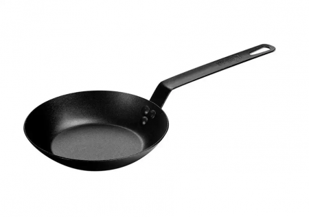 Vase pentru gătit din oțel - TIGAIE ADANCA ROTUNDA OTEL CARBON CU MANER LODGE 20 CM L-CRS8