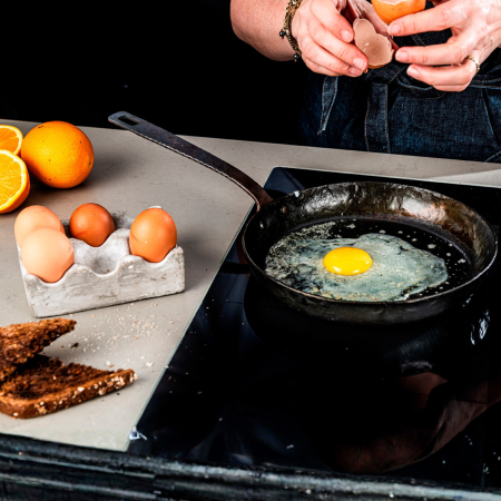 Tigaie cu maner lung din otel carbon 24 cm Forged ESFRYPAN1H24 [2]