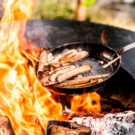 Tigaie cu maner lung din otel carbon 24 cm Forged ESFRYPAN1H24 [3]