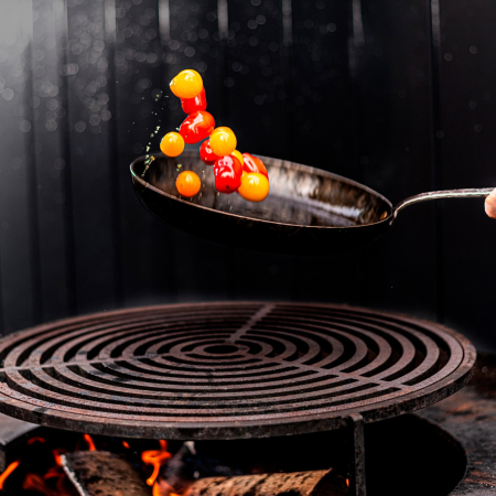 Tigaie cu maner lung din otel carbon 28 cm Forged ESFRYPAN1H28 [4]