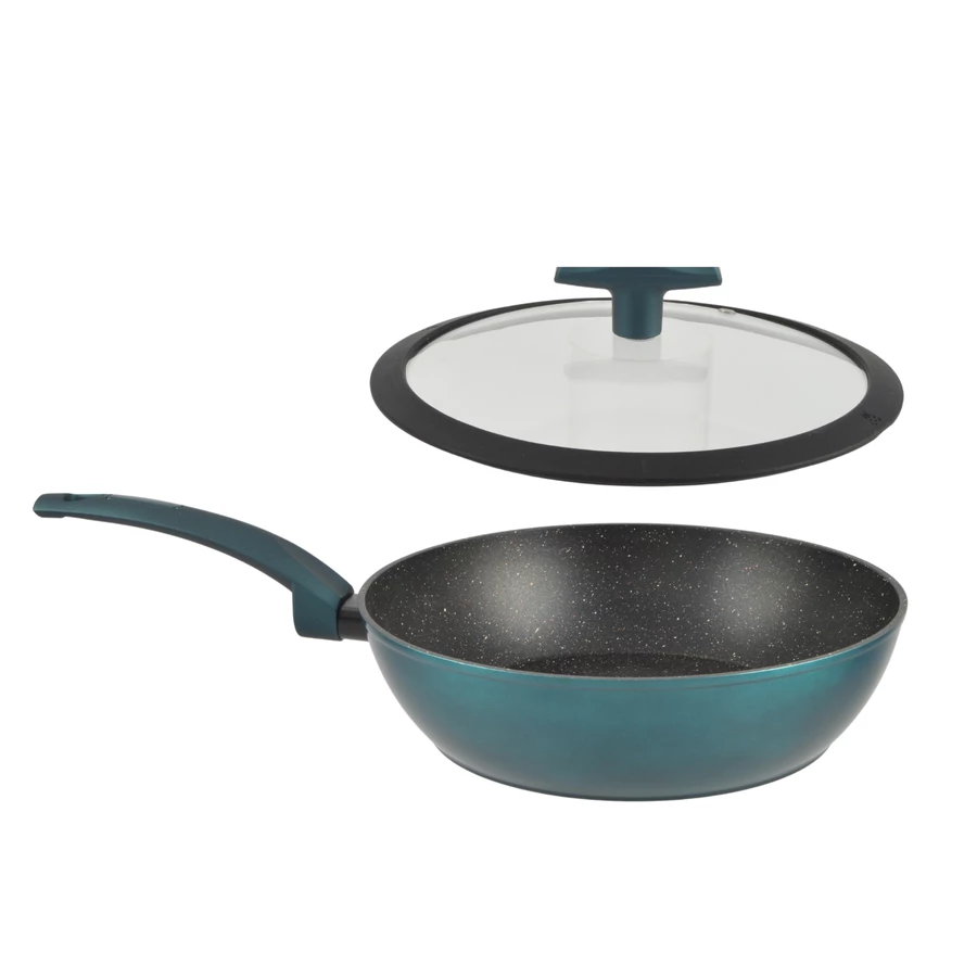 TIGAIE DIN ALUMINIU ANTIADERENTA 28 cm CU CAPAC [1]