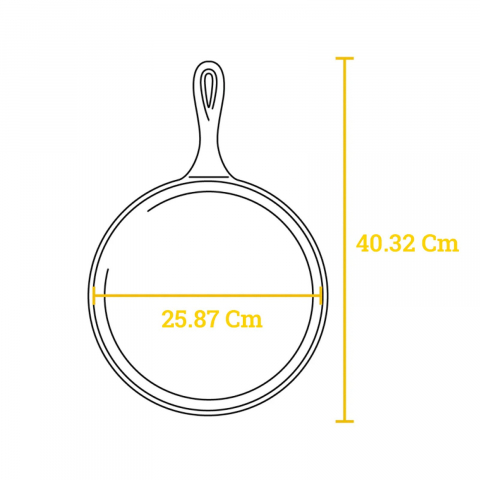 Tigaie din fonta pentru clatite cu logo Xolo Sugar Skull Lodge 26 cm L-9OGXLL [7]