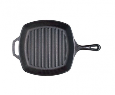 TIGAIE GRILL ADANCA PATRATA DIN FONTA CU MANER 26,7 CM LODGE L-8SGP3 [2]
