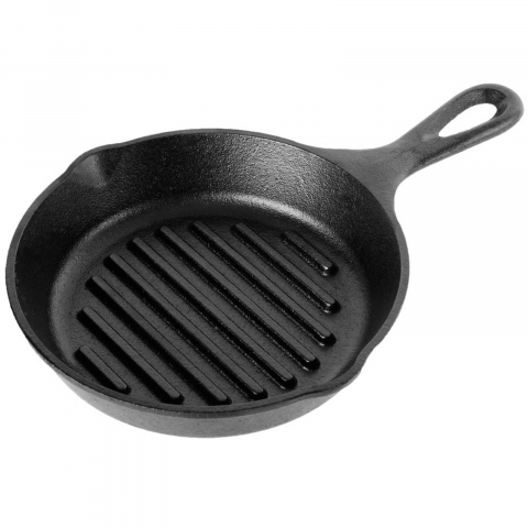 Tigaie grill adanca rotunda din fonta cu maner Lodge 16,5 cm L-3GP [1]