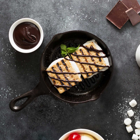 Tigaie grill adanca rotunda din fonta cu maner Lodge 16,5 cm L-3GP [9]