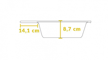 TIGAIE INALTA ROTUNDA DIN FONTA CU MANER 30,5 CM LODGE L-10DSK3 [2]