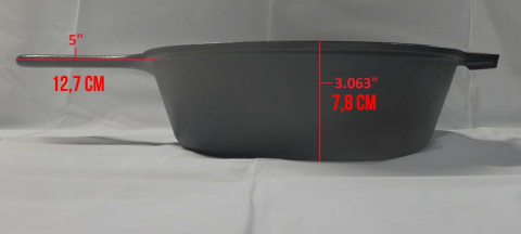 Tigaie inalta rotunda din fonta cu maner Lodge 26 cm L-8DSK3 [7]