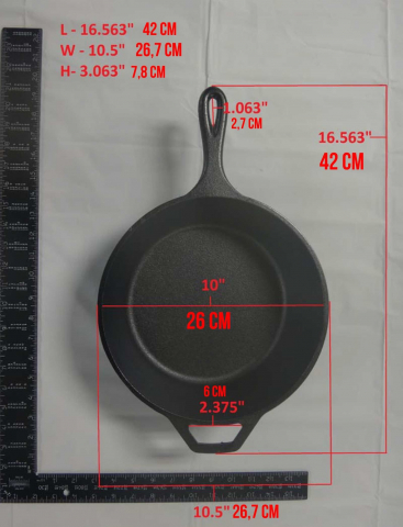 Tigaie inalta rotunda din fonta cu maner Lodge 26 cm L-8DSK3 [6]