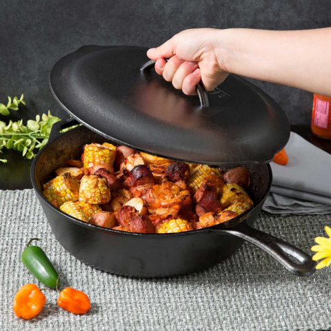 Tigaie inalta rotunda din fonta cu maner Lodge 30,5 cm L-10DSK3 [6]