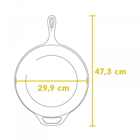 Tigaie inalta rotunda din fonta cu maner Lodge 30,5 cm L-10DSK3 [20]