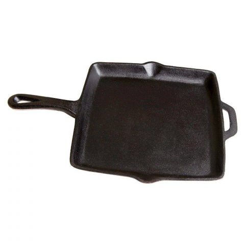 Vase pentru gătit din fontă - Tigaie patrata din fonta cu maner Camp Chef 28 cm CC-SQ11