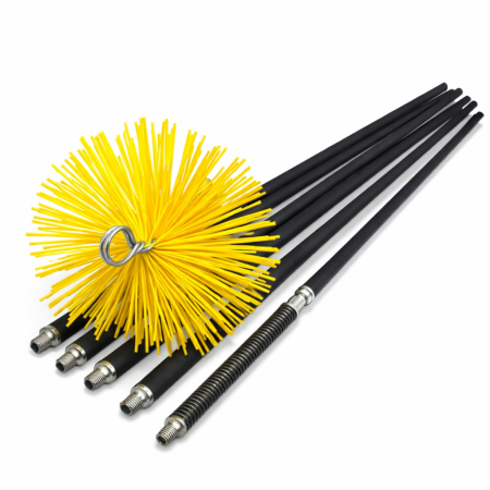 Trusa profesionala de curatat hornuri 8m cu arc si perie nylon D350 [1]