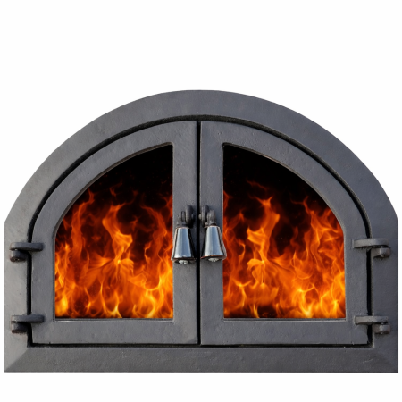 UȘĂ CUPTOR BARBEQUE CU DOUĂ DESCHIDERI