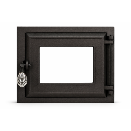 Uși de cuptor - Ușă cuptor mare fontă 400x320 mm cu geam termorezistent