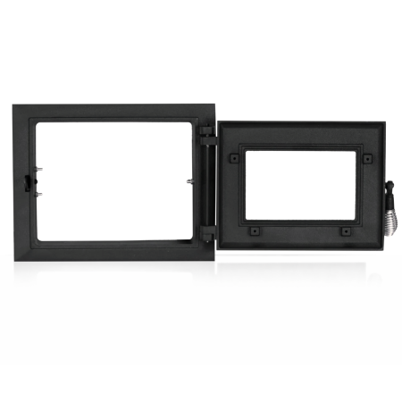 Ușă cuptor mică fontă 325x255 mm cu sticlă termorezistentă [3]