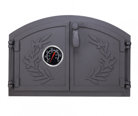 PLITE DIN FONTĂ - UȘĂ CUPTOR DIN FONTA MODEL GRECESC + TERMOMETRU